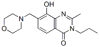 4(3H)-Quinazolinone,  8-hydroxy-2-methyl-7-(morpholinomethyl)-3-propyl-  (7CI) 结构式
