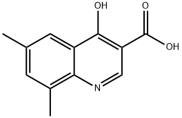 6,8-DIMETHYL-4-HYDROXYQUINOLINE-3-CARBOXYLIC ACID 结构式