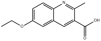 6-ETHOXY-2-METHYLQUINOLINE-3-CARBOXYLIC ACID 结构式