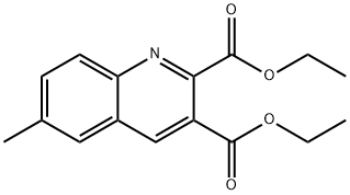 6-METHYLQUINOLINE-2,3-DICARBOXYLIC ACID DIETHYL ESTER 结构式