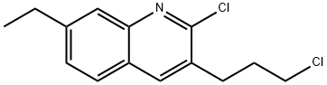 2-CHLORO-3-(3-CHLOROPROPYL)-7-ETHYLQUINOLINE 结构式