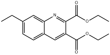 7-ETHYLQUINOLINE-2,3-DICARBOXYLIC ACID DIETHYL ESTER 结构式