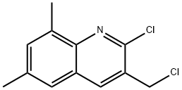 2-CHLORO-3-CHLOROMETHYL-6,8-DIMETHYLQUINOLINE 结构式