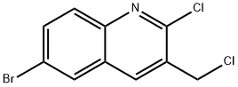 6-Bromo-2-chloro-3-chloromethylquinolin 结构式