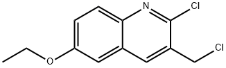 2-氯-3-(氯甲基)-6-乙氧基喹啉 结构式