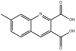 7-METHYLQUINOLINE-2,3-DICARBOXYLIC ACID 结构式