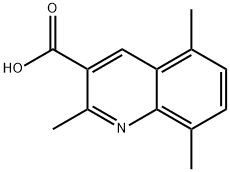 2,5,8-TRIMETHYLQUINOLINE-3-CARBOXYLIC ACID 结构式