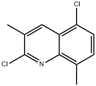 2,5-DICHLORO-3,8-DIMETHYLQUINOLINE 结构式