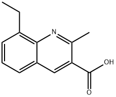 8-ETHYL-2-METHYLQUINOLINE-3-CARBOXYLIC ACID 结构式