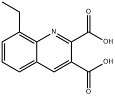 8-ETHYLQUINOLINE-2,3-DICARBOXYLIC ACID 结构式