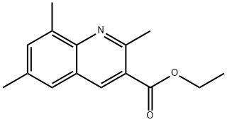 2,6,8-TRIMETHYLQUINOLINE-3-CARBOXYLIC ACID ETHYL ESTER 结构式