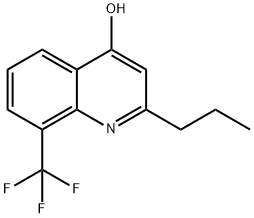 4-HYDROXY-2-PROPYL-8-TRIFLUOROMETHYLQUINOLINE 结构式