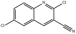 2,6-DICHLOROQUINOLINE-3-CARBONITRILE 结构式