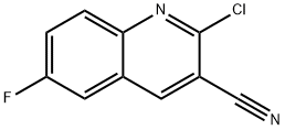2-氯-6-氟喹啉-3-甲腈 结构式