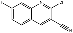 2-氯-7-氟喹啉-3-腈 结构式