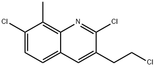 3-(2-CHLOROETHYL)-2,7-DICHLORO-8-METHYLQUINOLINE 结构式
