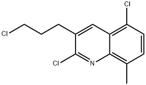 3-(3-CHLOROPROPYL)-2,5-DICHLORO-8-METHYLQUINOLINE 结构式