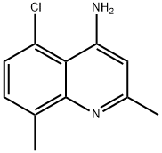 4-AMINO-5-CHLORO-2,8-DIMETHYLQUINOLINE 结构式