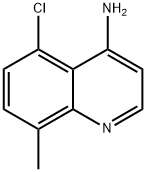 4-AMINO-5-CHLORO-8-METHYLQUINOLINE 结构式