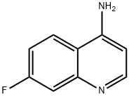 7-氟喹啉-4-胺 结构式