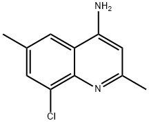 4-AMINO-8-CHLORO-2,6-DIMETHYLQUINOLINE 结构式