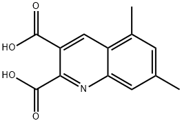 5,7-DIMETHYLQUINOLINE-2,3-DICARBOXYLIC ACID 结构式