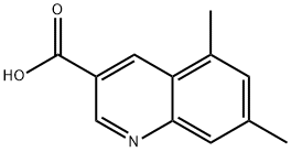 5,7-二甲基3-喹啉羧酸 结构式