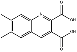 6,7-二甲基喹啉-2,3-二羧酸 结构式
