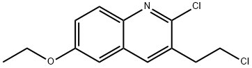 2-CHLORO-3-(2-CHLOROETHYL)-6-ETHOXYQUINOLINE 结构式