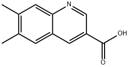 6,7-二甲基3-喹啉羧酸 结构式