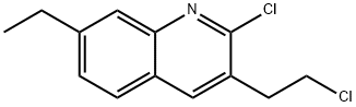 2-CHLORO-3-(2-CHLOROETHYL)-7-ETHYLQUINOLINE 结构式