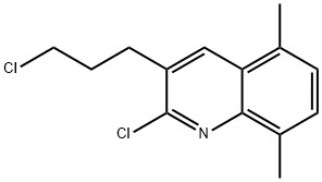 2-CHLORO-3-(3-CHLOROPROPYL)-5,8-DIMETHYLQUINOLINE 结构式