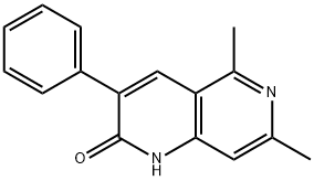 1,6-Naphthyridin-2(1H)-one,  5,7-dimethyl-3-phenyl- 结构式