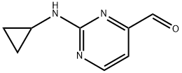 2-环丙氨基-4-嘧啶甲醛 结构式