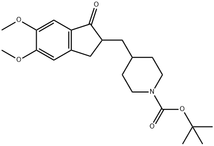 N-Desbenzyl N-tert-butyloxycarbonyl Donepezil 结构式