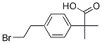 2-(4-(2-broMoethyl)phenyl)-2-Methylpropanoic acid 结构式