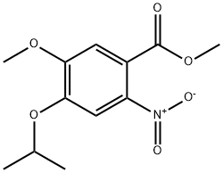 5-甲氧基-4-异丙氧基-2-硝基苯甲酸甲酯 结构式