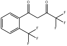 4,4,4-TRIFLUORO-1-(2-TRIFLUOROMETHYLPHENYL)-1,3-BUTANEDIONE 结构式