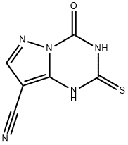 4-羟基-2-巯基-8-氰基吡唑[1,5-A][1,3,5]三嗪 结构式