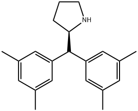 (R)-2-[双(3,5-二甲苯基)甲基]吡咯烷 结构式