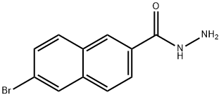 6-BROMO-2-NAPHTHOHYDRAZIDE 结构式