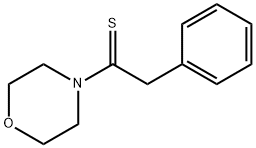1-吗啉-2-苯基乙烷-1-硫酮 结构式