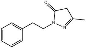 5-甲基-2-苯乙基-2,4-二氢吡唑-3-酮 结构式