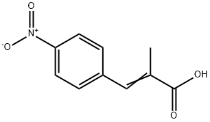 2-Methyl-3-(4-nitrophenyl)propenoic acid 结构式