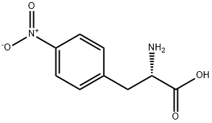 4-硝基-L-苯丙氨酸 结构式
