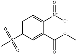2-硝基-5-甲砜基苯甲酸甲酯 结构式
