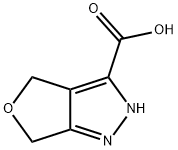2,6-二氢-4H-呋喃并[3,4-C]吡唑-3-羧酸 结构式