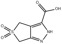 2,6-二氢-4H-噻吩并[3,4-C]吡唑-3-甲酸 5,5-二氧化物 结构式