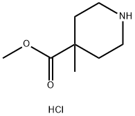 4-甲基哌啶-4-羧酸甲酯盐酸盐 结构式