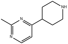 2-Methyl-4-(piperidin-4-yl)pyrimidine 结构式